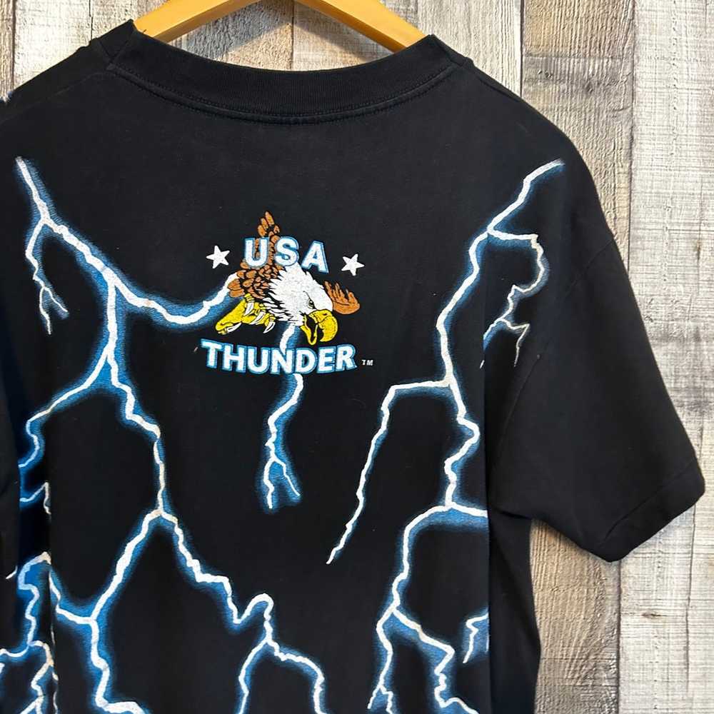 Vintage 90s USA Thunder White Tail Deer T Shirt R… - image 11