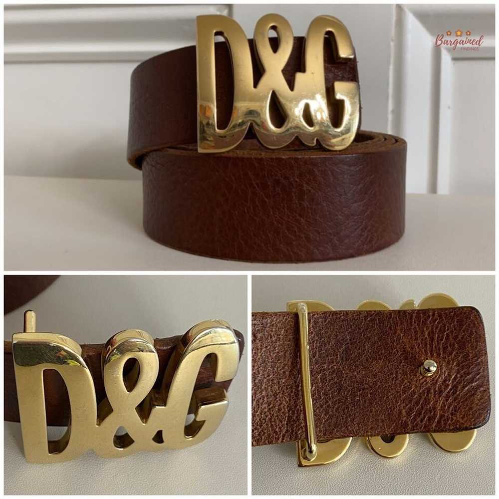 Dolce & Gabbana Dolce & Gabbana Brown Leather Gol… - image 3