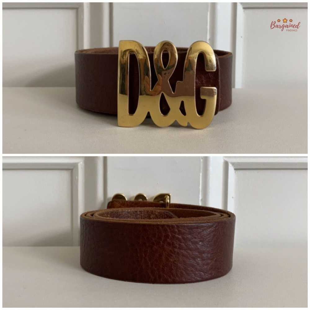 Dolce & Gabbana Dolce & Gabbana Brown Leather Gol… - image 4