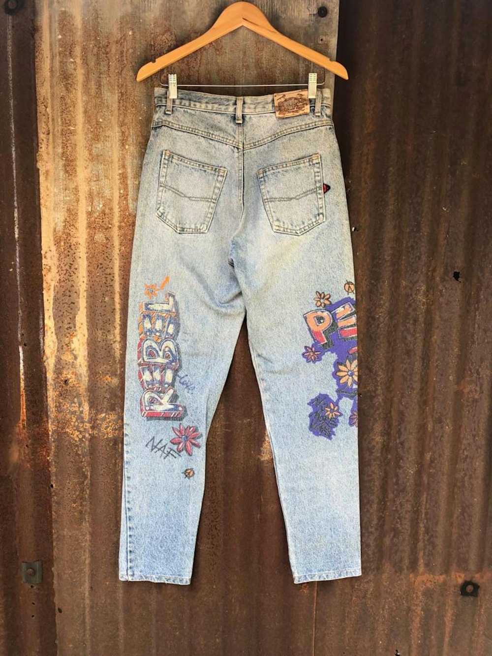 Japanese Brand Vintage NAF NAF Art Jeans - image 3