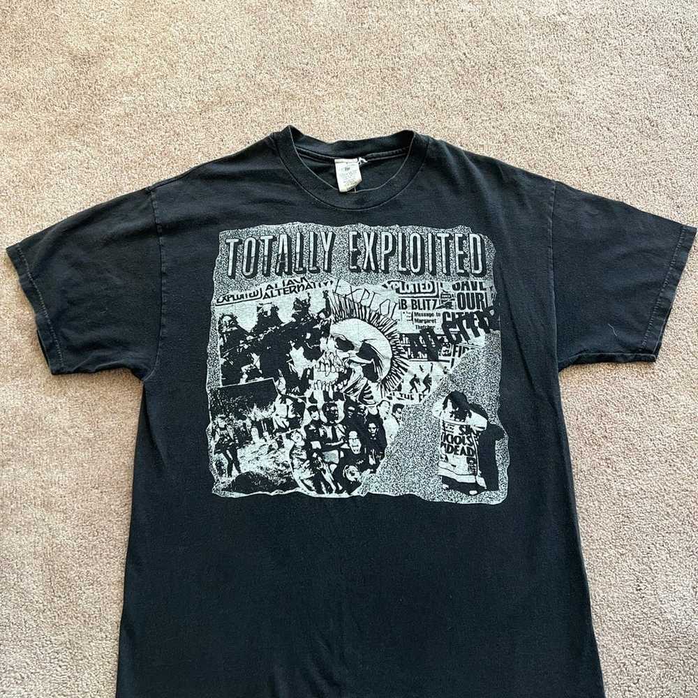 Vintage The Exploited Punk Band Tee Shirt Rare La… - image 1