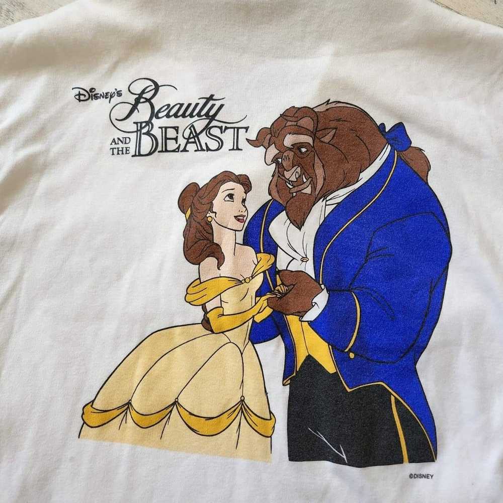 Vintage Disney BEAUTY AND THE BEAST Promo Shirt. … - image 2