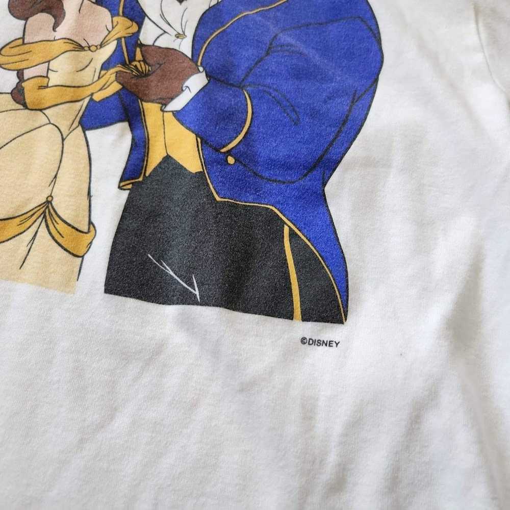 Vintage Disney BEAUTY AND THE BEAST Promo Shirt. … - image 3