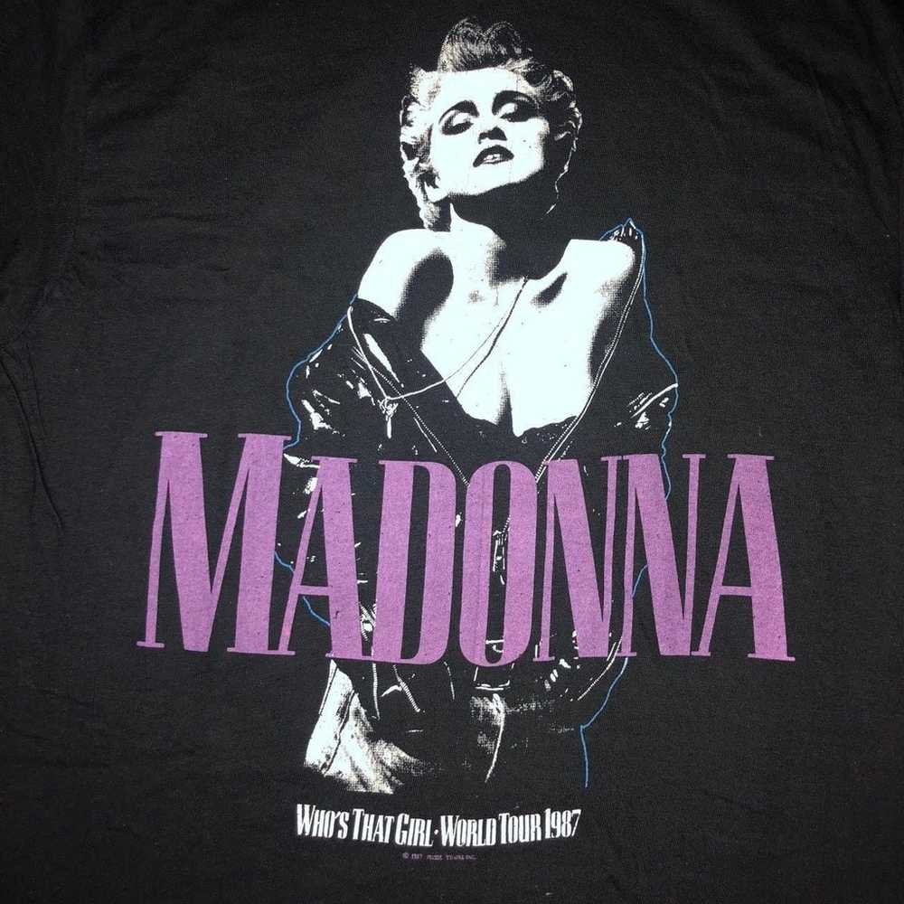 Vintage 1987 Madonna Who's That Girl Tour Shirt - image 9