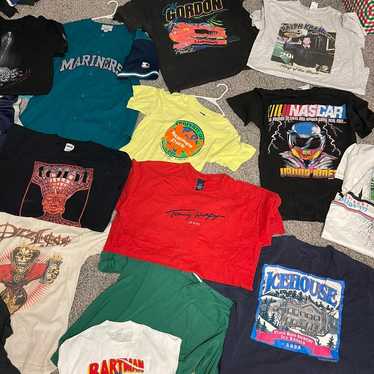 16 Pieces Vintage 90s Y2K Clothing Wholesale Lot Bundle Varsity, Sports,  Promo