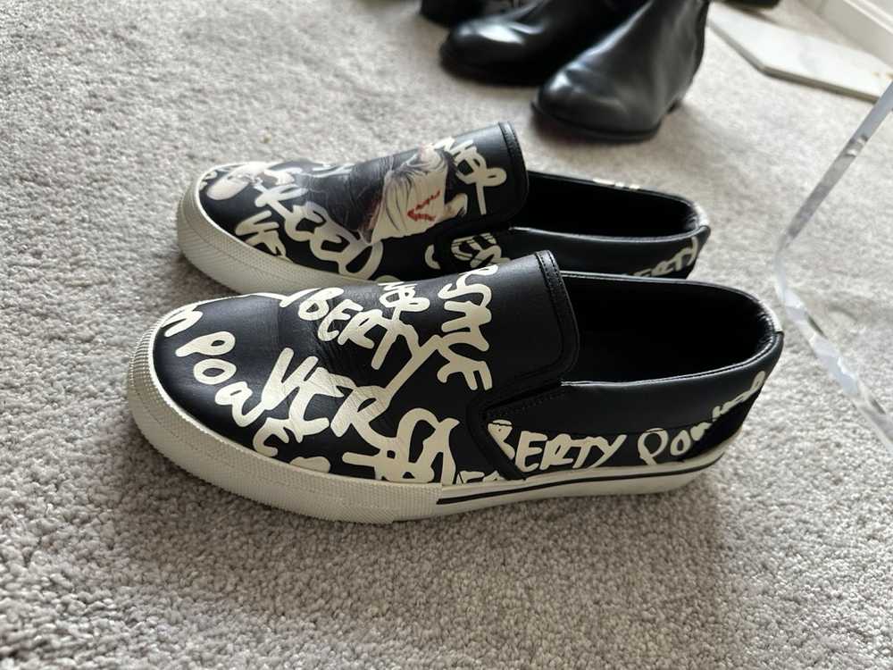 Versace Versace print slip on sneakers - image 3