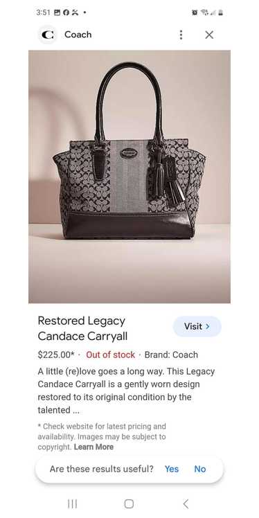 Coach Restored Legacy Candace Carryall