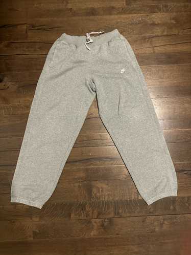 Vintage Nike Sweatpants Grey Black Swoosh Polyester Ankle Zippers Silver  Tag Y2K 