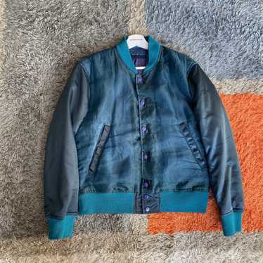 Doublet graphic-print denim jacket - Blue