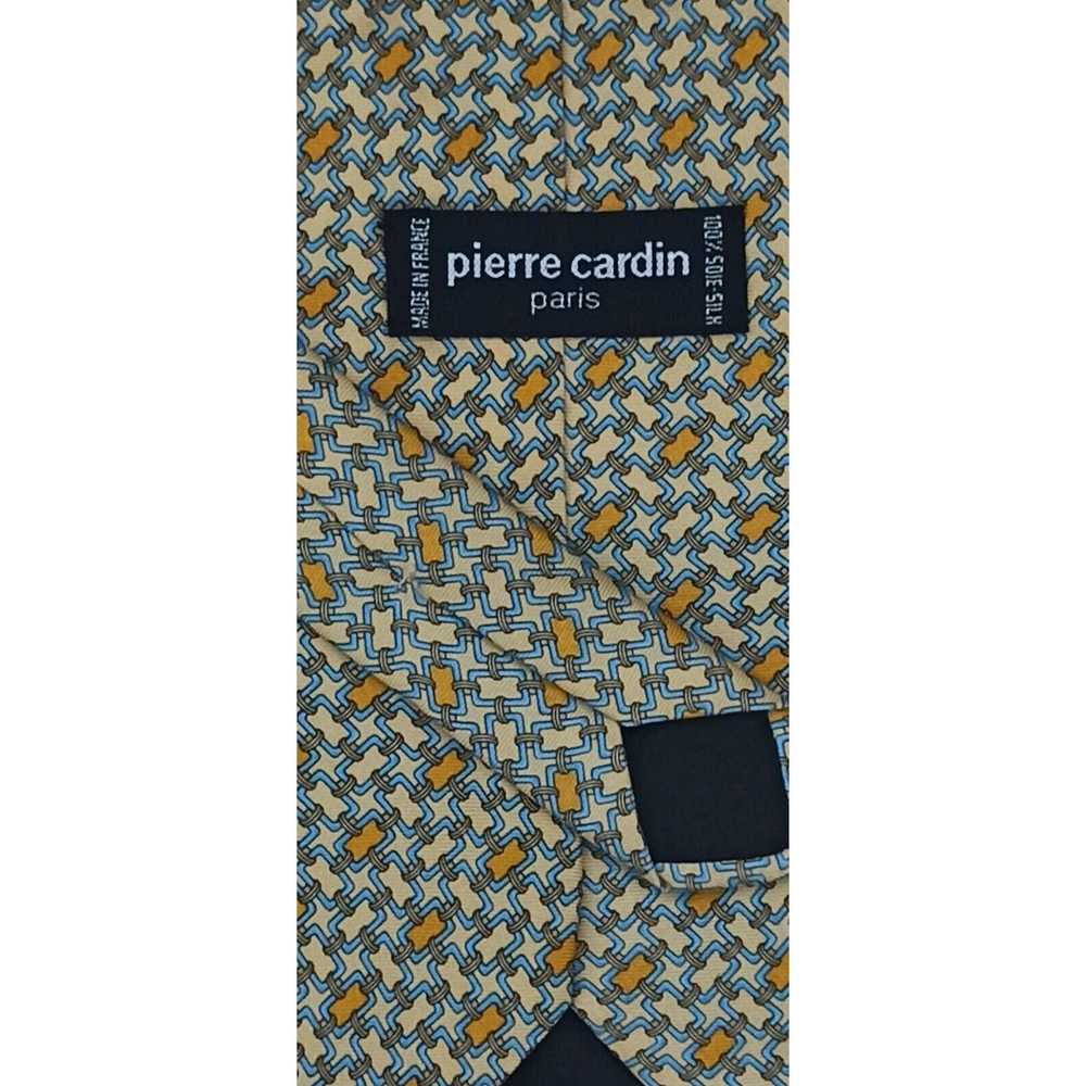 Pierre Cardin PIERRE CARDIN Geometric Silk Tie 61… - image 2