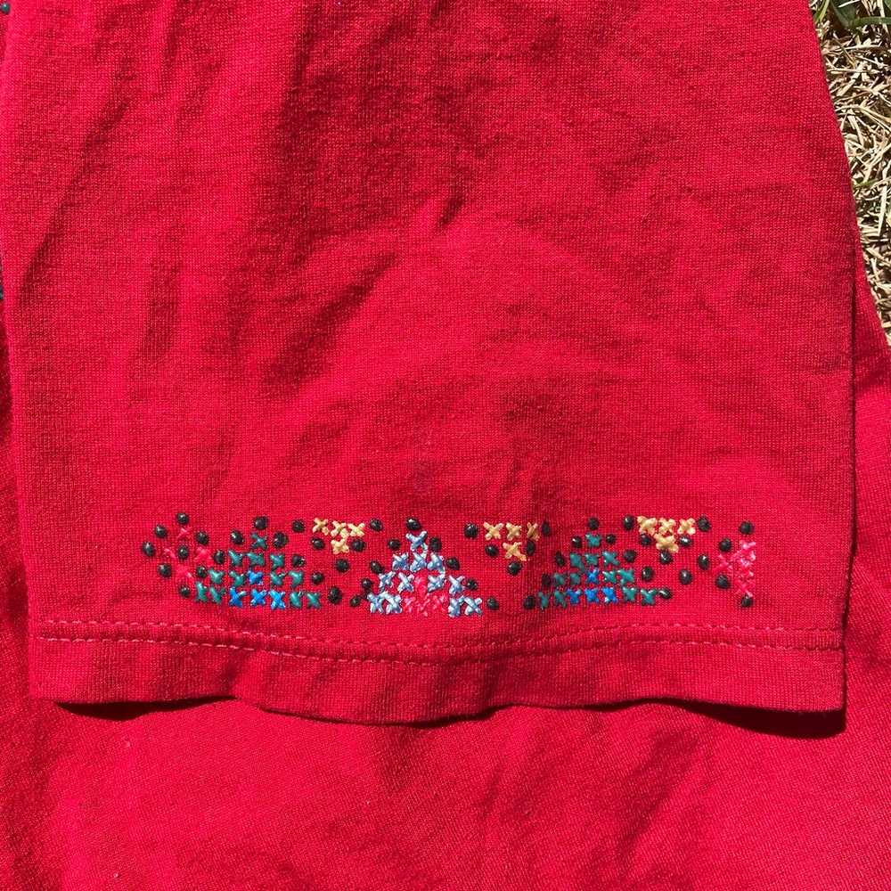 Vintage 1990s Red Jerzees T Shirt - image 3