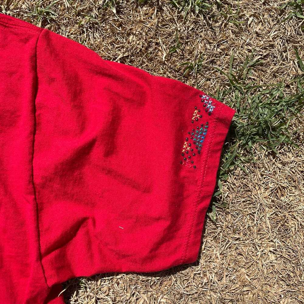 Vintage 1990s Red Jerzees T Shirt - image 6