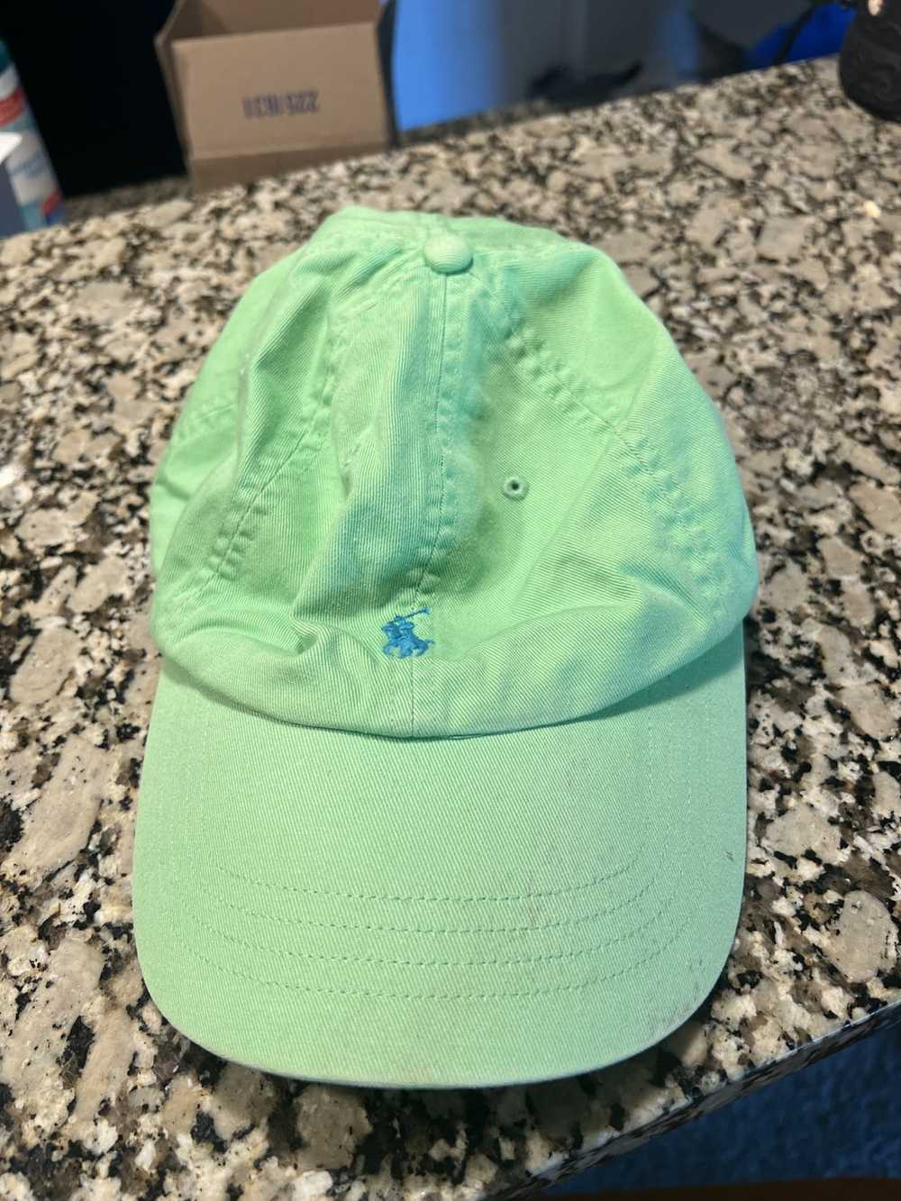 Polo Ralph Lauren Neon Green Vintage RL Polo Hat - image 1