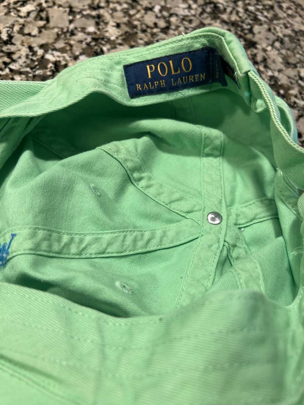 Polo Ralph Lauren Neon Green Vintage RL Polo Hat - image 3