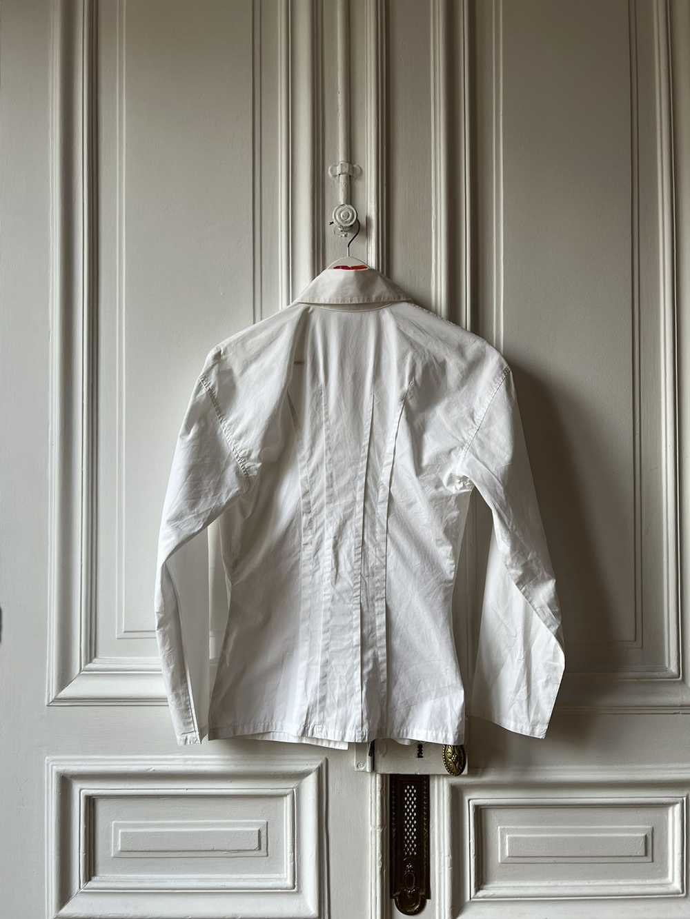 Ann Demeulemeester Pearl Buttoned White Shirt - image 2