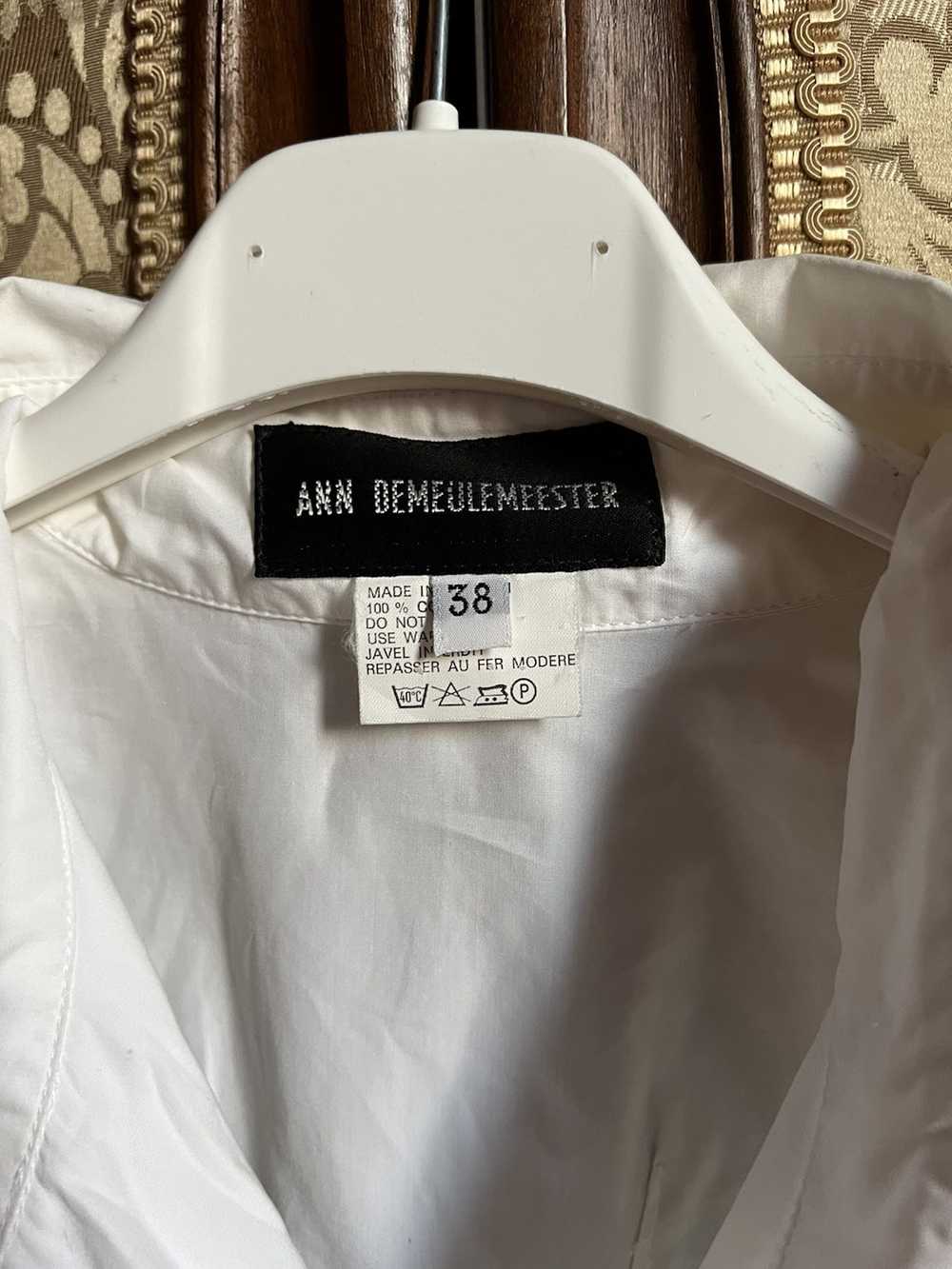 Ann Demeulemeester Pearl Buttoned White Shirt - image 6