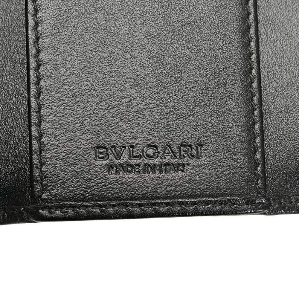 Bvlgari BVLGARI Key Case Gray Black PVC Leather L… - image 7