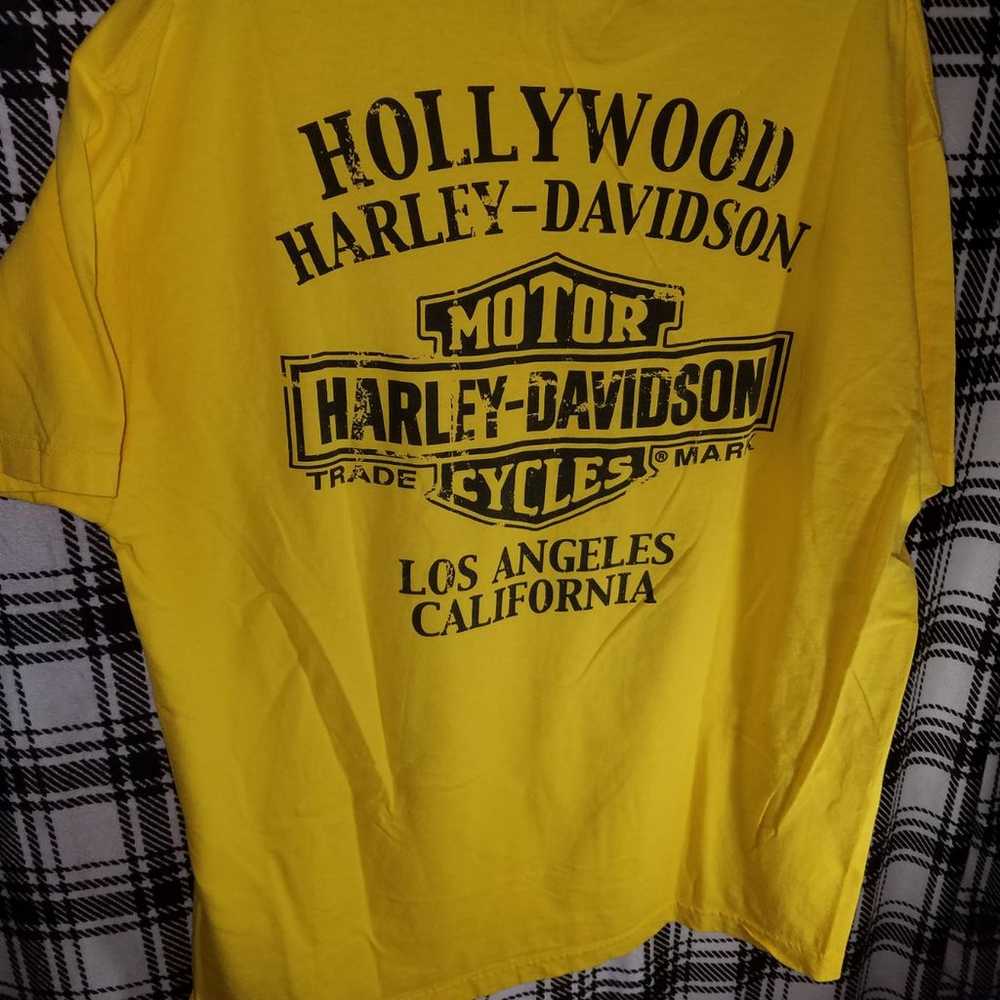 Harley-davidson T Shirt Hollywood Ca Xl - image 3