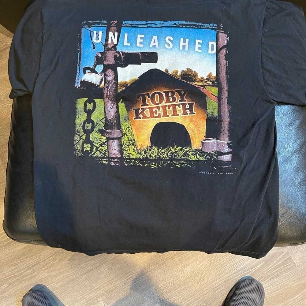 Toby Keith crew member shirt 2003 unleashed tour - image 2