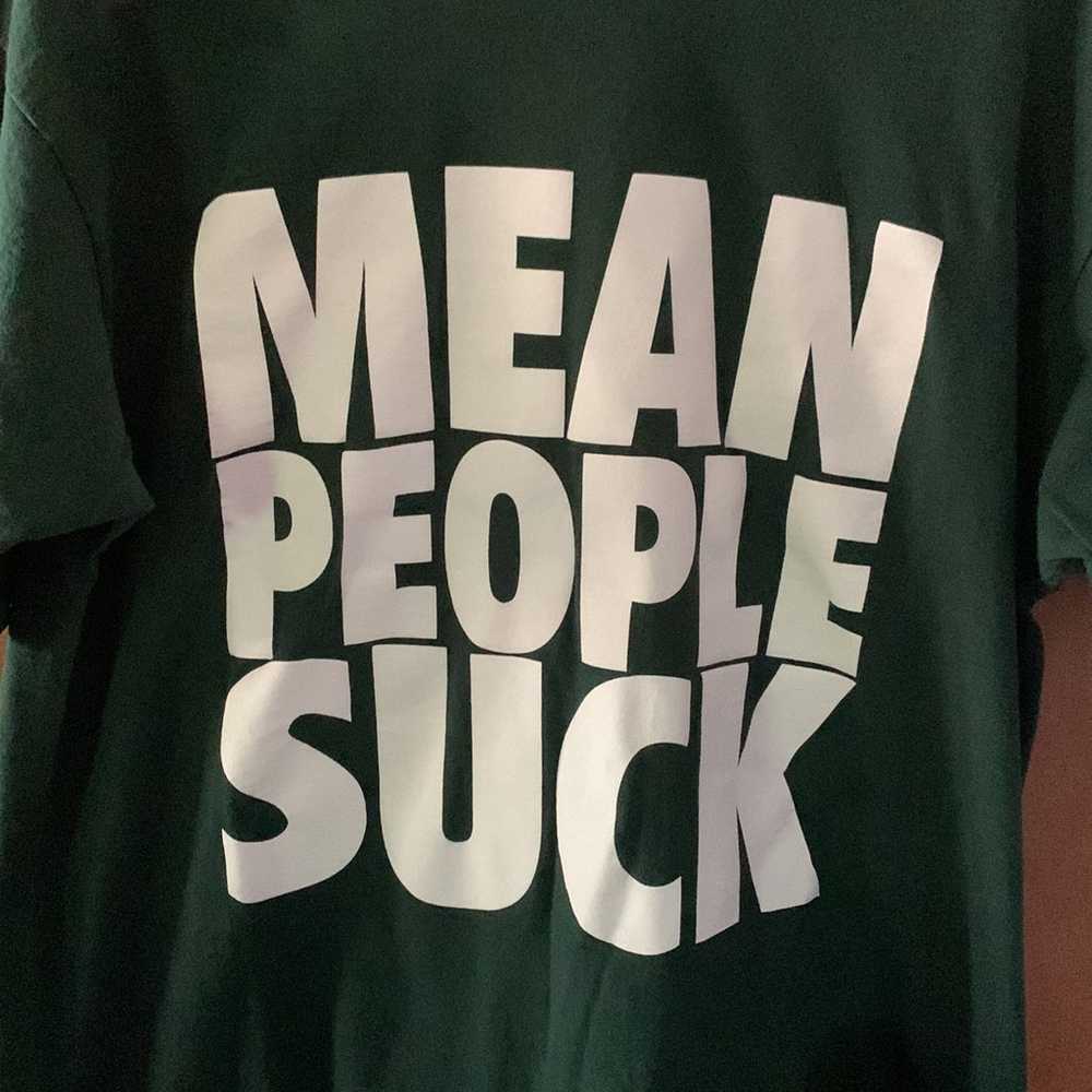 single stitch Mean Poeple Suck shirt size XL - image 2