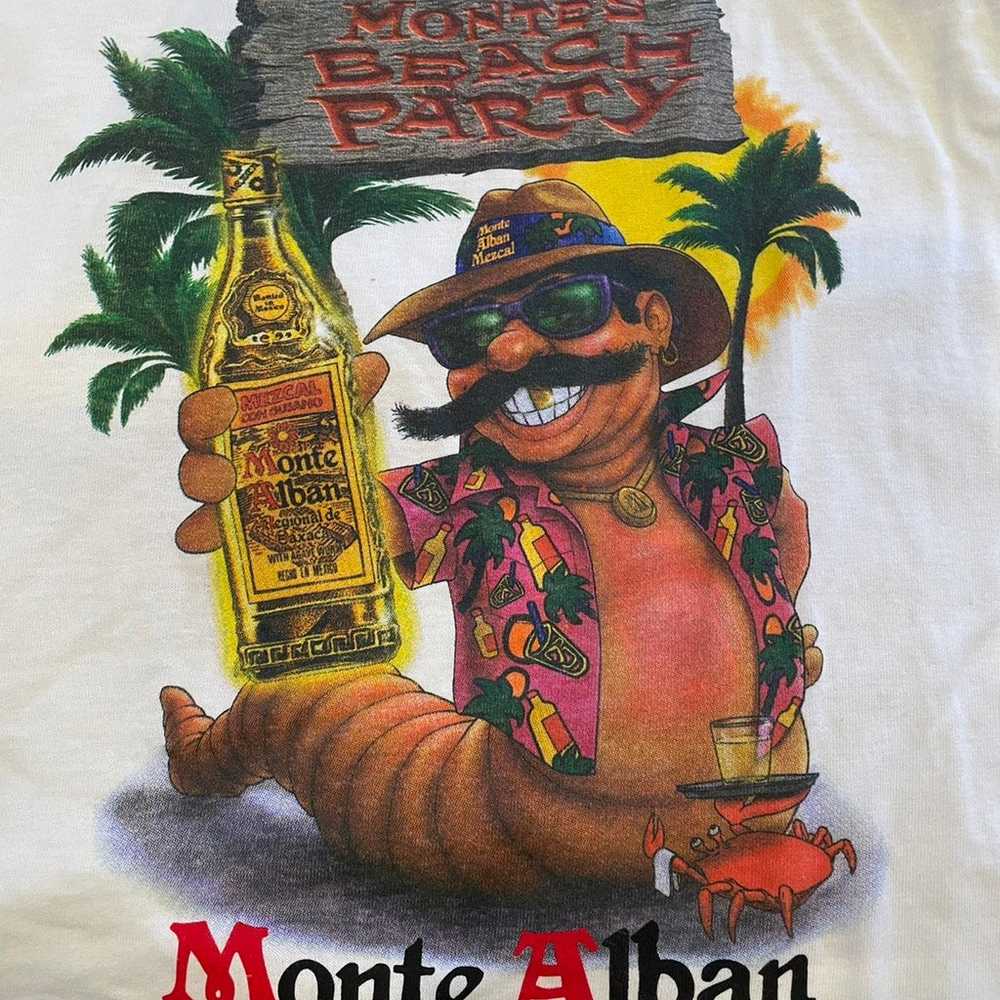 VTG Monte Alban Mezcal Tequila Promo T-Shirt . - image 4
