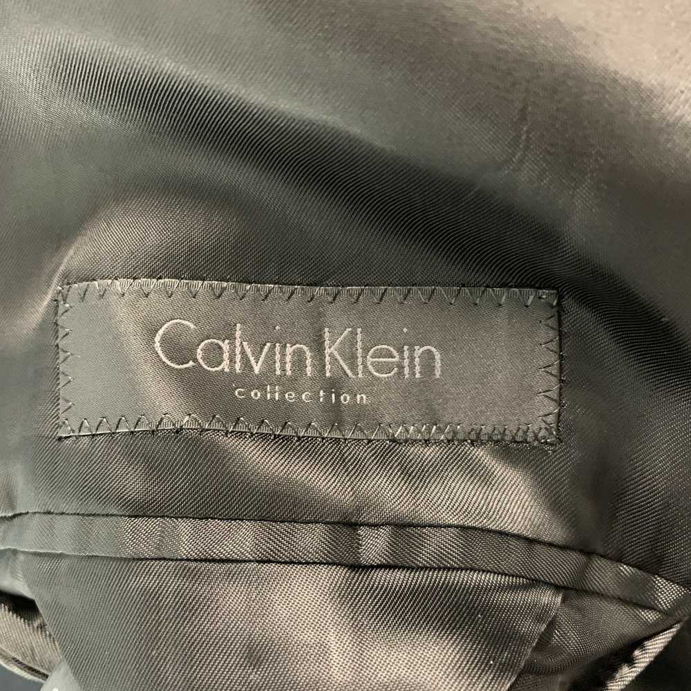Calvin Klein Black Solid Wool Peak Lapel Tuxedo - image 11