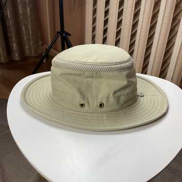 Vintage Tilley Hat Airflow Bucket Hat Beige With Green Underside
