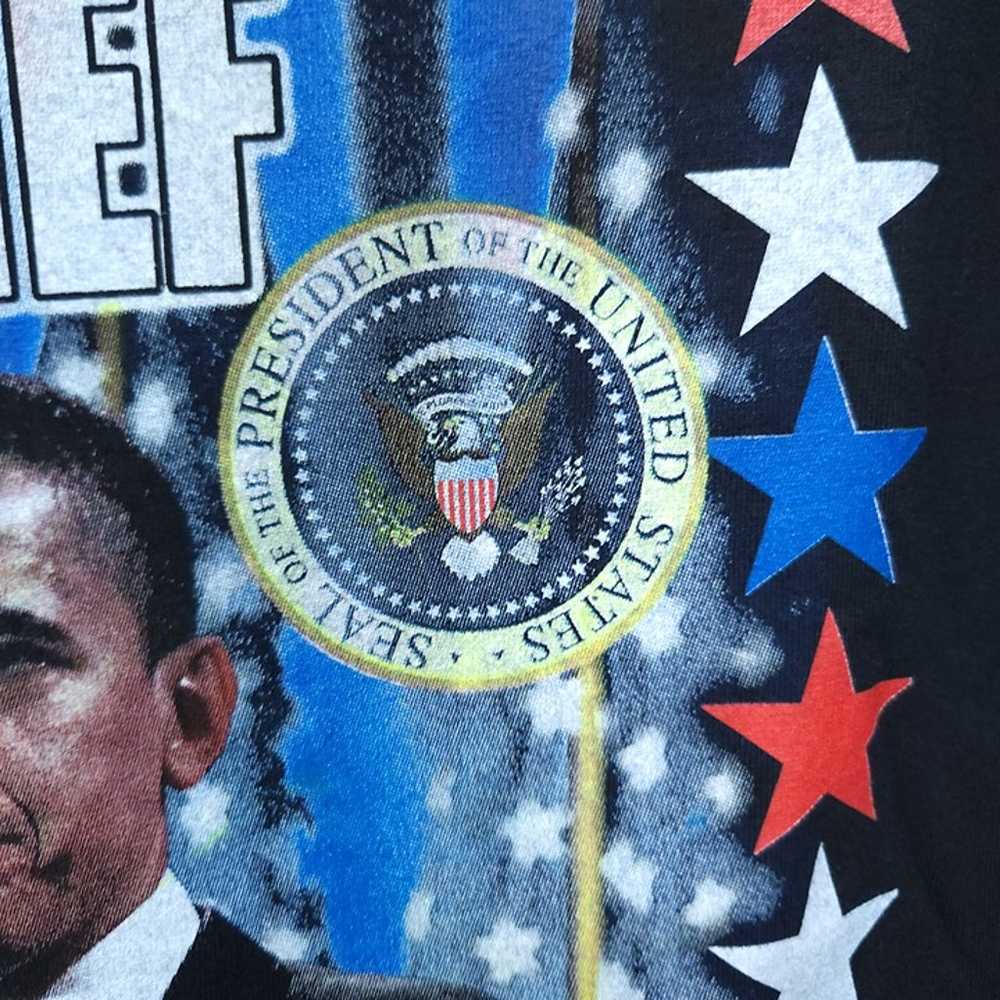 Vintage Y2K 2008 President Barack Obama Graphic T… - image 3
