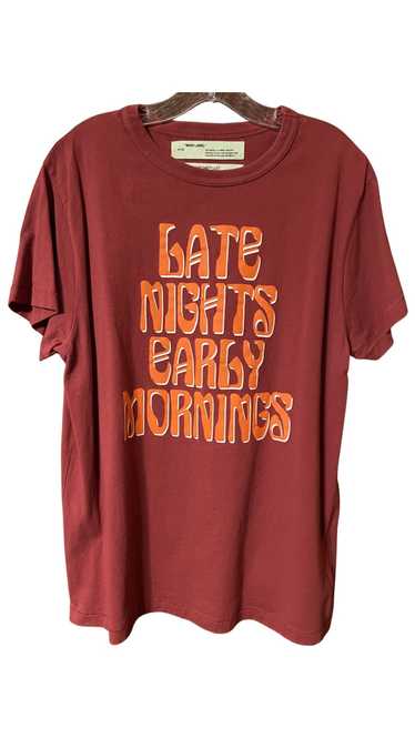 Off-White Off White “Late Nights Early Mornings” T