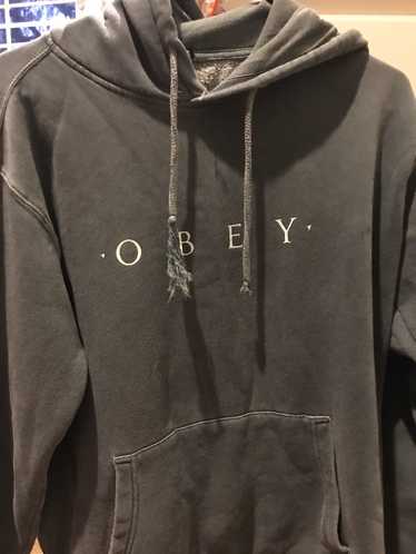 Obey novel bleached store black hoodie