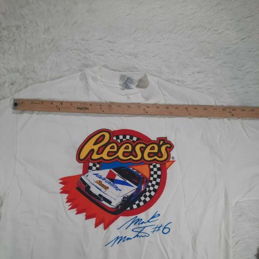 Vintage 90s Mark Martin Reese's Racing Nascar T-S… - image 2