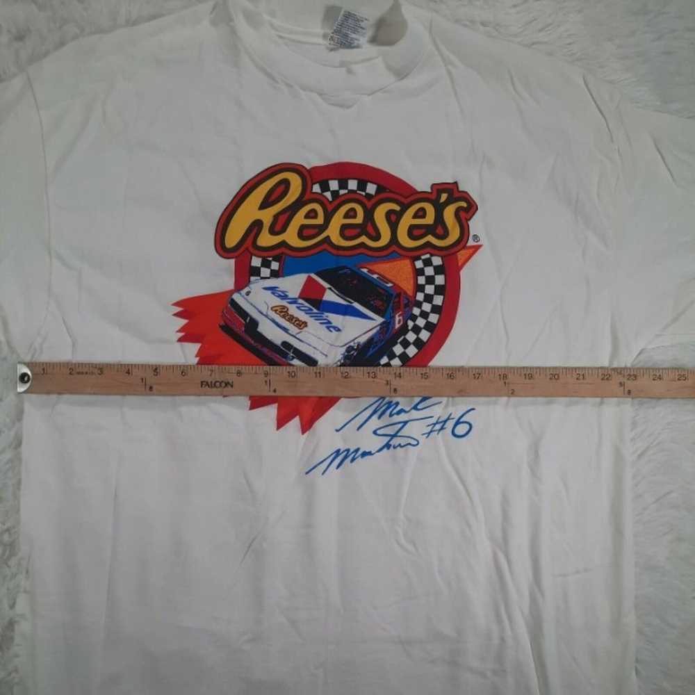 Vintage 90s Mark Martin Reese's Racing Nascar T-S… - image 3