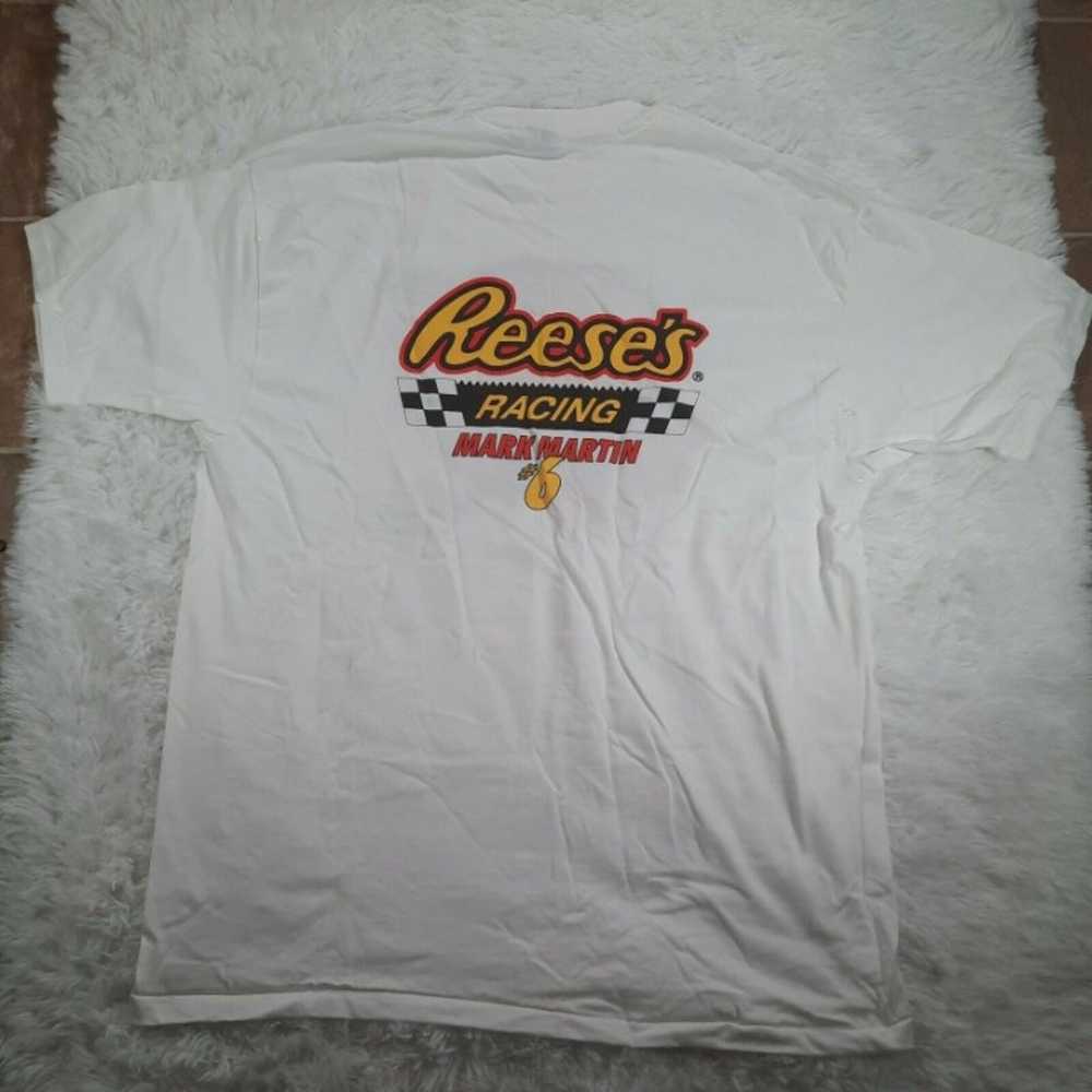 Vintage 90s Mark Martin Reese's Racing Nascar T-S… - image 5