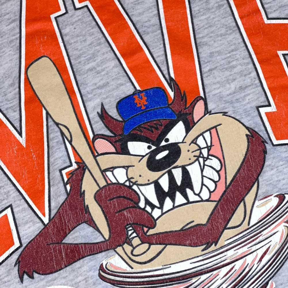 Vintage 1993 MLB New York Mets Tazmanian Devil Sh… - image 2
