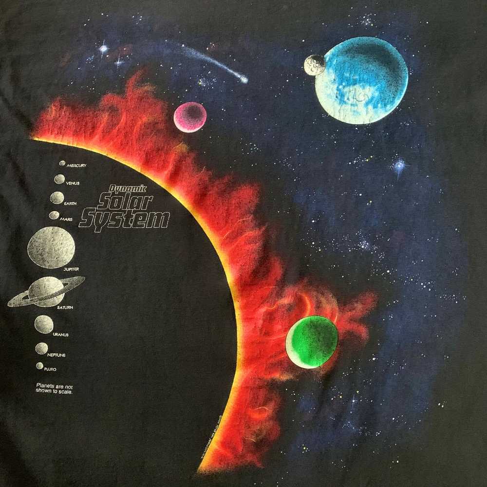 Vintage 1990 Solar System Space Tee - image 5