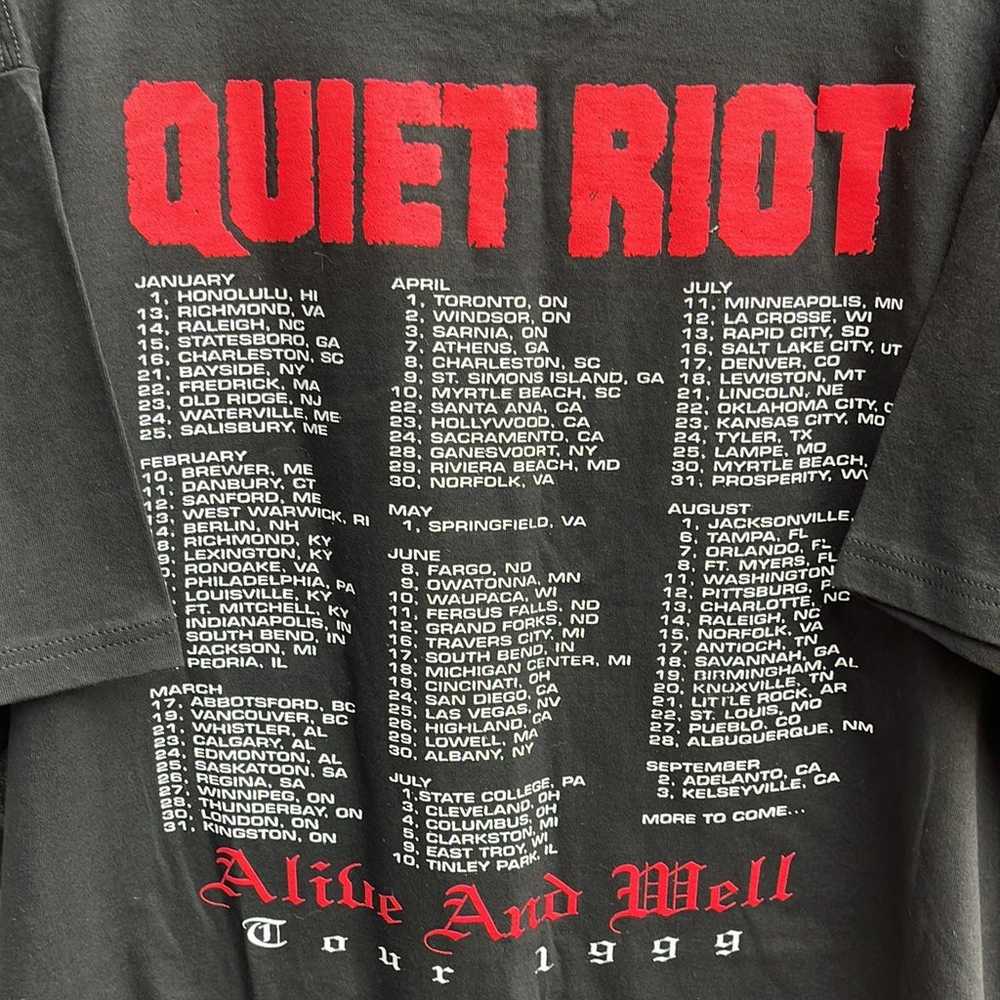 Vintage 1999 Quiet Riot Band Alive and Well Tour … - image 3