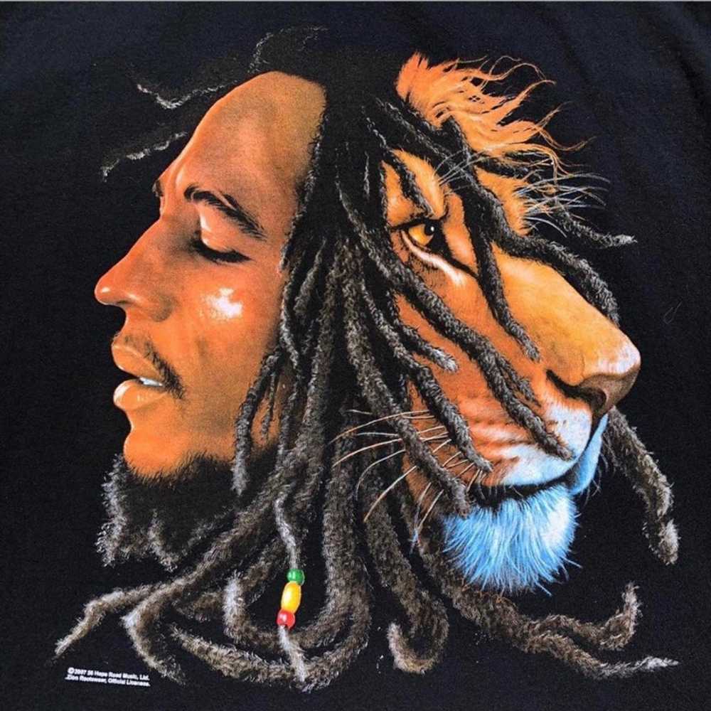 Bob Marley Band T Shirt Vintage Reggae Music Jama… - image 1