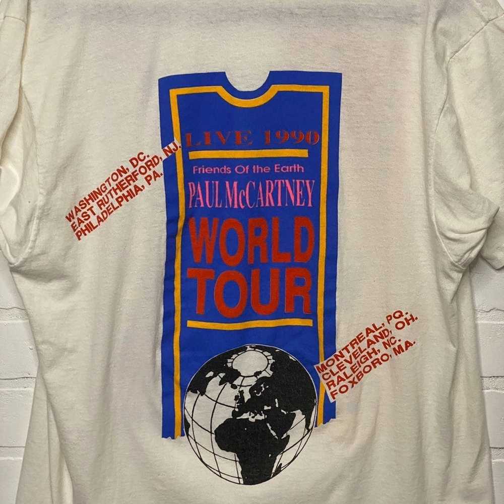 1990 Paul McCartney Tour shirt - image 5