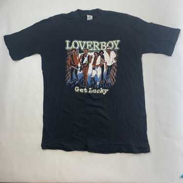 Vintage 80s Loverboy Get Lucky Single Stitched Tee