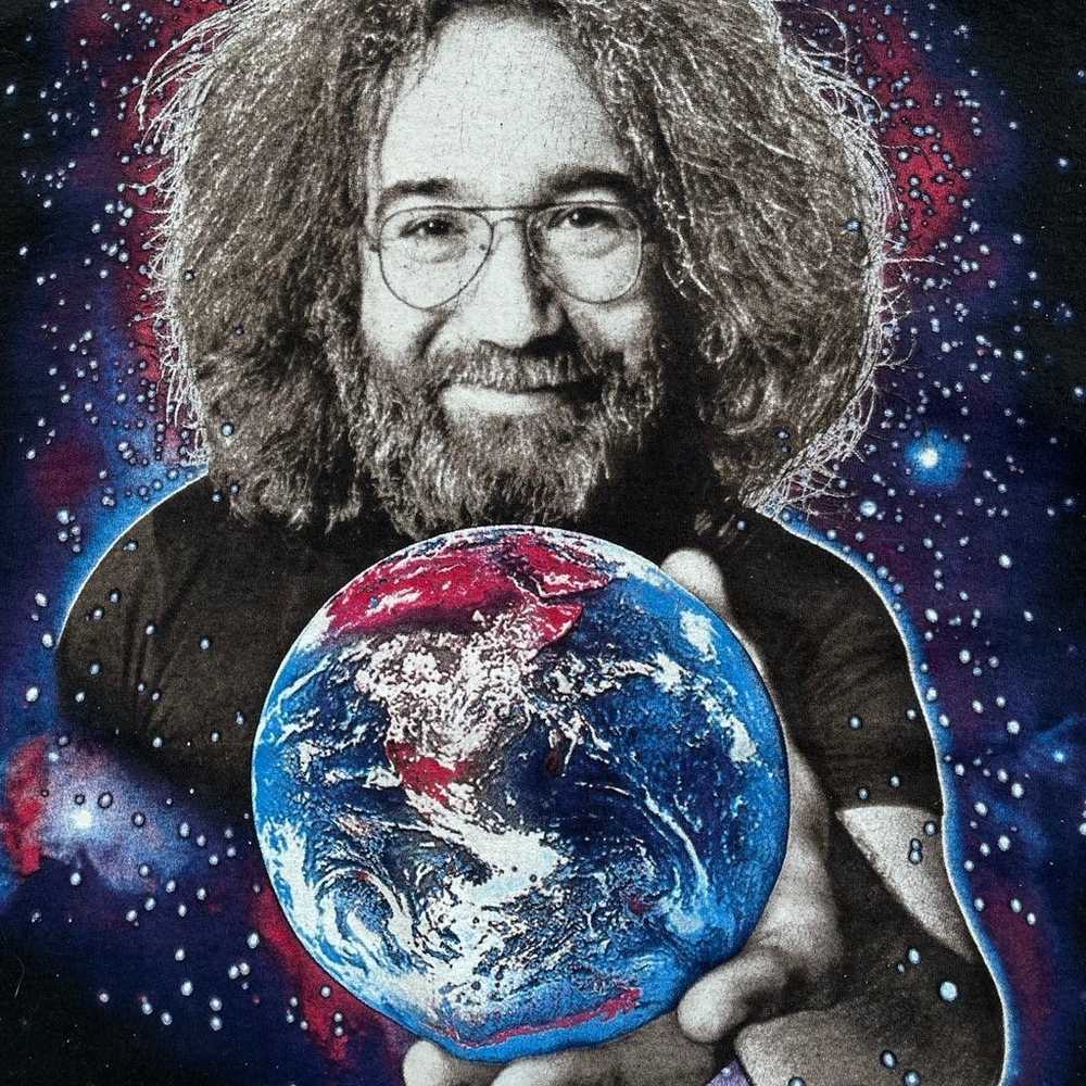Vintage Jerry Garcia The World To Give T Shirt - image 4