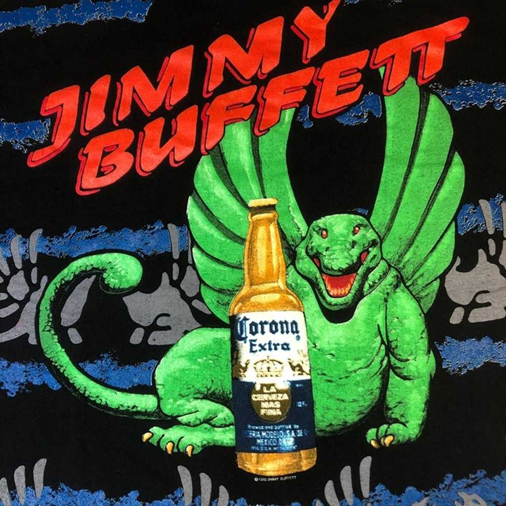 Vintage Jimmy Buffett Corona Tee Band Shirt Made … - image 3