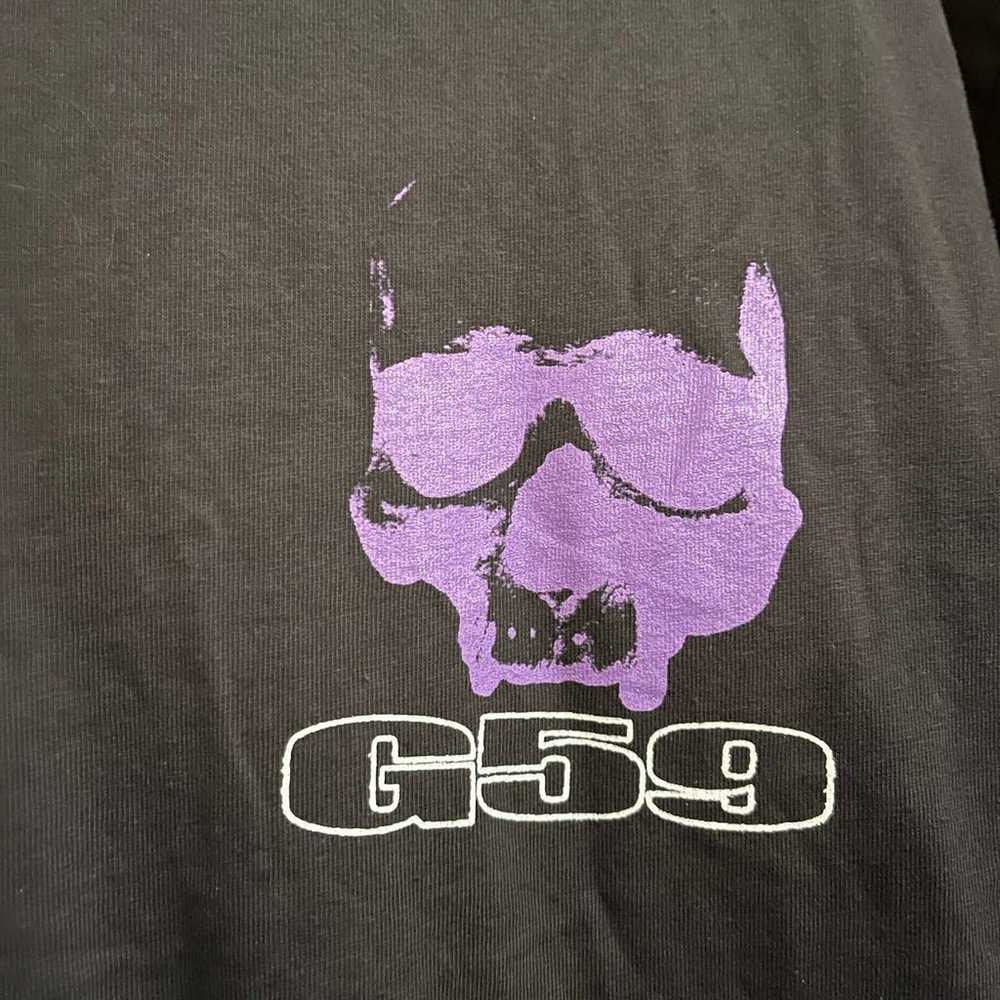 G59 Greyday Black and Purple Skull Tee Shirt - image 2