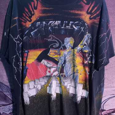 Vintage 1991 Brockum Metallica AOP t shirt