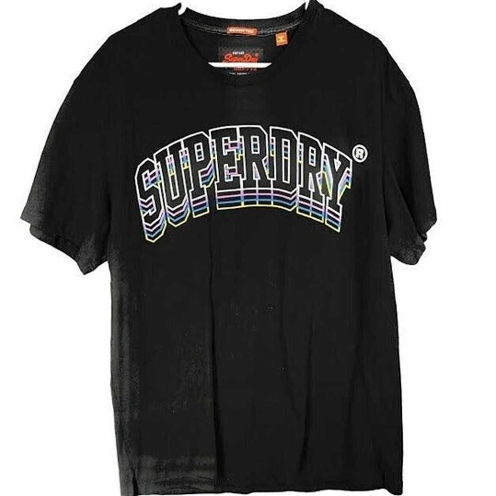 Vintage SUPERDRY Black BoxFitTee Men's T-shirt Au… - image 1