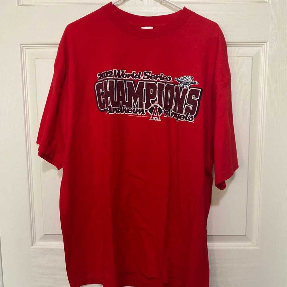 2002 Angels World Series champions t shirt - image 1