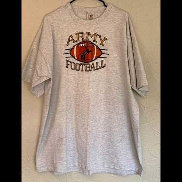 VINTAGE ARMY FOOTBALL HEAVY COTTON EMBROIDERED XX… - image 1