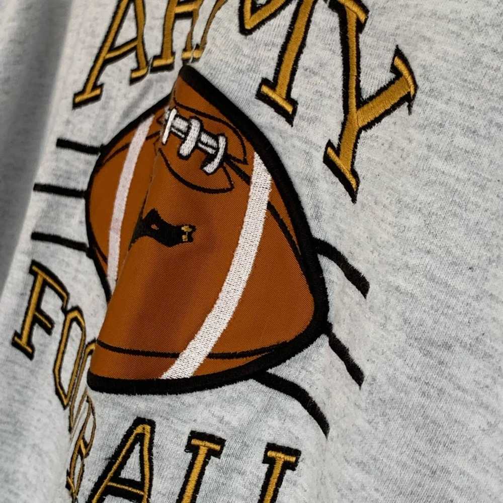 VINTAGE ARMY FOOTBALL HEAVY COTTON EMBROIDERED XX… - image 2