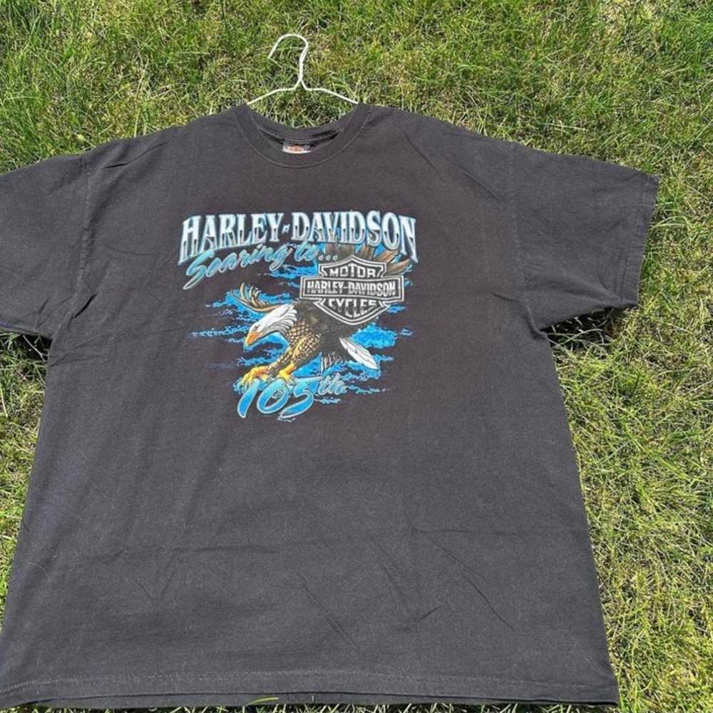 Harley Davidson T Shirt Vintage Motorcycle Racing… - image 2