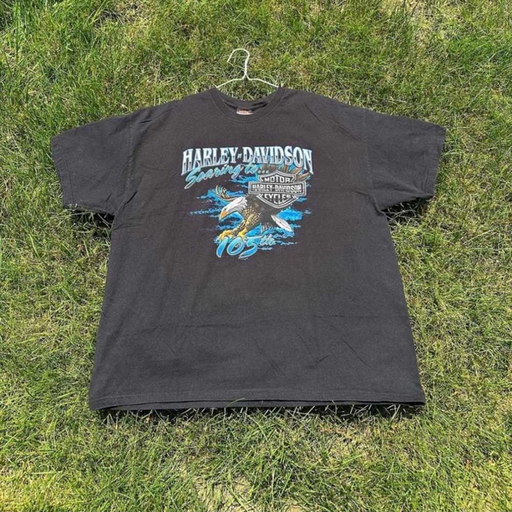 Harley Davidson T Shirt Vintage Motorcycle Racing… - image 3