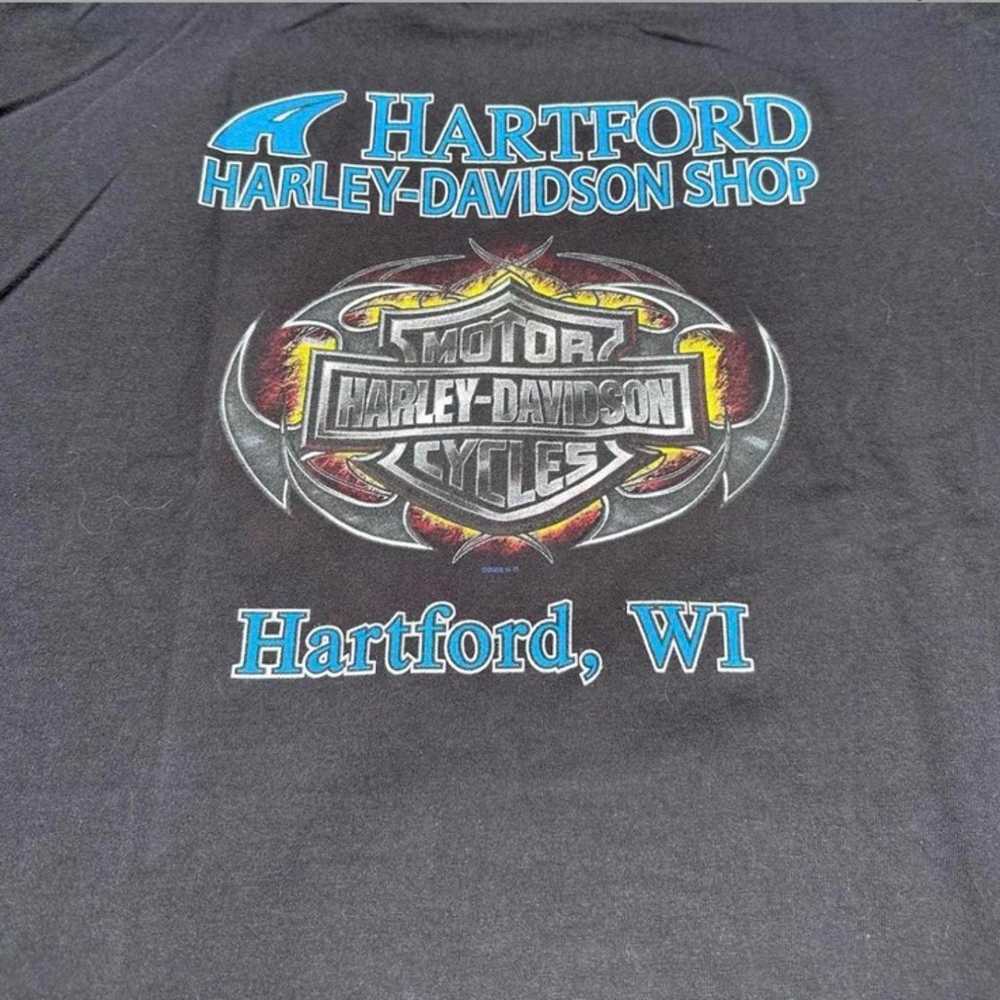 Harley Davidson T Shirt Vintage Motorcycle Racing… - image 4